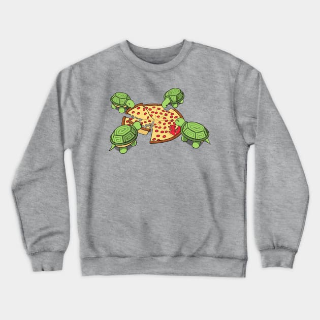 Hungry  Hungry Turtles Crewneck Sweatshirt by manikx